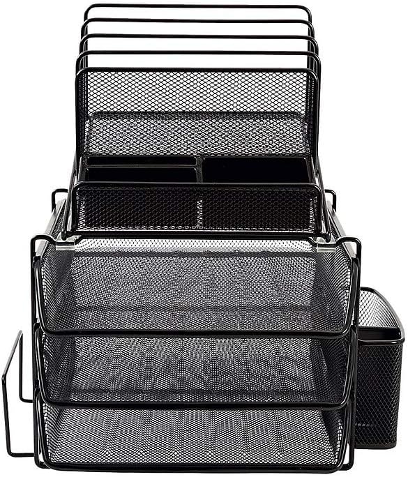 Best Staples All-In-One Black Wire Mesh Desk Organizer