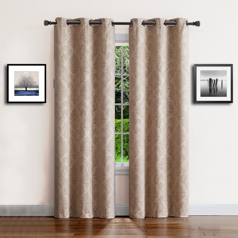 Amazon Com Warm Home Designs 1 Pair 2 Panels Of Taupe Dark