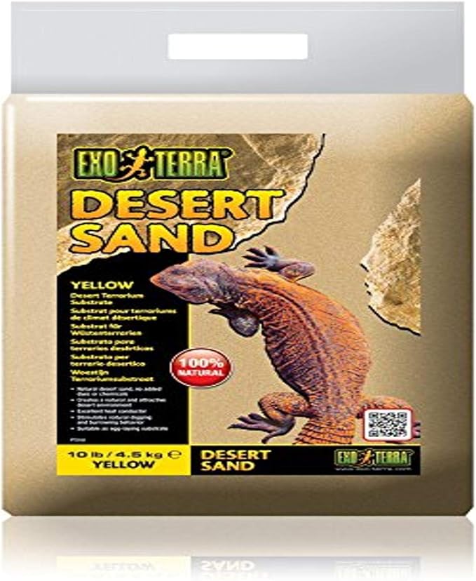 Exoterra Exo Terra Arena del Desierto, Color Amarillo - 4,5 kg 