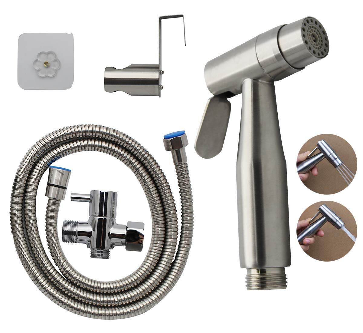 手持ちビデ トイレ 調節可能 2水流スプレー キット 浴室クロス おむつ洗浄 ポータブルシャワー 漏れ防止 スプレーsus 304 ステンレススチール スプレー 個人衛生用 B07fdvb2v7 温水洗浄便座用交換部品 後払い手数料無料 Www Hcrc Ca Gov