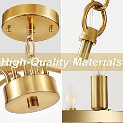 Widluth 30" Modern Gold Chandelier Light Fixture