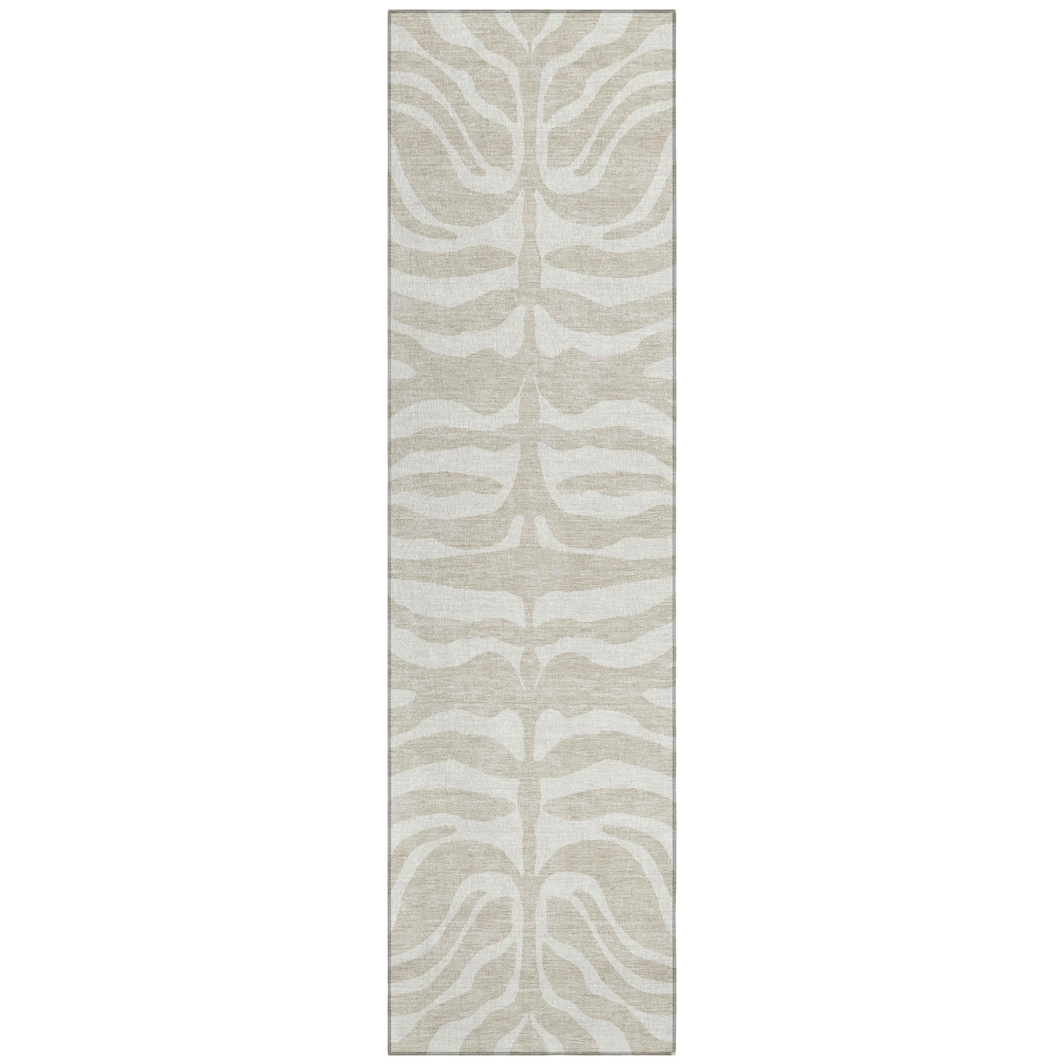 Addison Rugs Chantille ACN1042 Brown 2’3″ x 7’6″ Indoor Outdoor Runner Rug, Machine Washable, Stain Resistant, Easy Clean, Non Shedding, Hallway, Laundry, Patio, Kitchen Rug