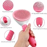 YETEE Cat Dog Brush Self-Cleaning Grooming Tool Pink view 2