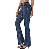 roswear Flare Jeans for Women Bootcut Stretchy Slim Fit Denim Pants Fall Outfits