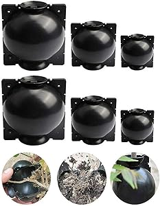 6 Pack Plant Root Growing Box/Ball, Plant Pot, air Layering Propagation kit (Black)