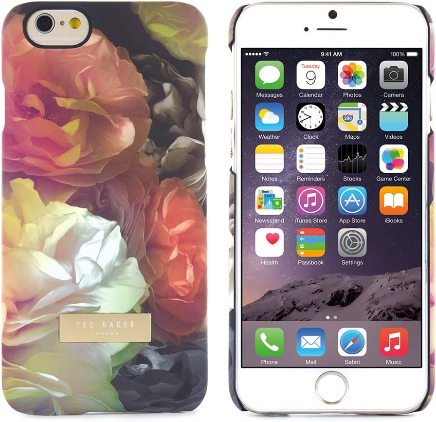 Ted Baker Hard Shell - Official Ted AW15 Collection for Apple iPhone 6 PLUS / 6S PLUS , Technicolour Bloom Design Fashion Branded Ted Baker iPhone 6S Plus Cover, Apple iPhone 6 PLUS Case - Torte
