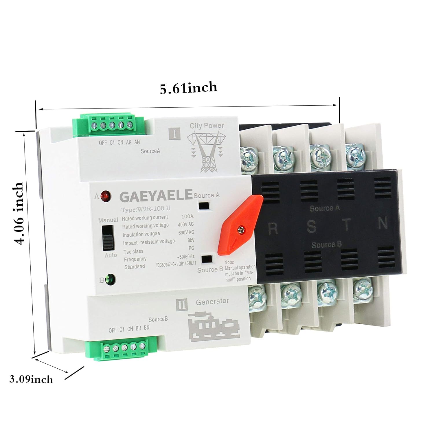 Here Has The Latest Gaeyaele W2r Mini Ats 4p Automatic Transfer Switch Controller Electrical Type Ats Max 100a 4pole W2r 4p 50a Industrial Scientific Low Prices Fkm Unej Ac Id