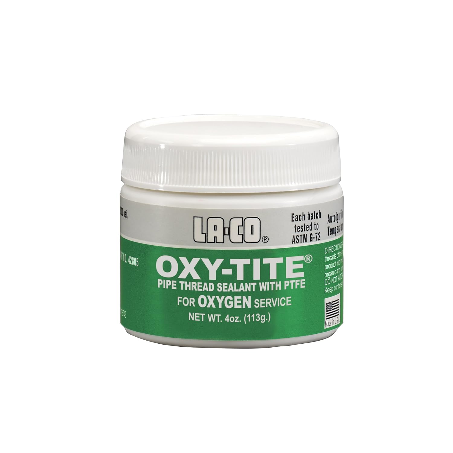 LACO OxyTite, Premium Pipe Thread Sealant Paste with PTFE, 320 to