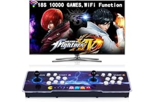 RegiisJoy【10000 Games in 1 】 Arcade Game Console WiFi Function Pandora's Box 18S Classic Retro Game Machine for PC & Projector & TV,1280X720,Search/Hide/Save/Load/Pause Games,Favorite List