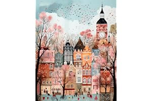 5DDIYART Paint by Numbers for Adults Beginner, London Paint by Number Kits on Canvas Without Framed,Paint by Easy Acrylic Painting Home Wall Decor 16x20inch