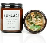 Natural Crystal Candle,Abundance, Crystal Ritual, Spiritual, Money Prosperity, Candle Spell.(Abundance)