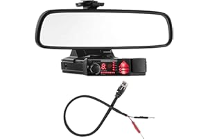 Radar Mount Mirror Mount Bracket + Mirror Wire Power Cord - Valentine V1 Radar Detector