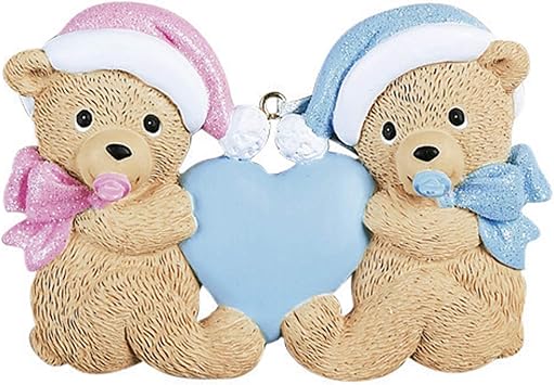 twins first christmas ornament 2018