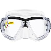Cressi Adult Dive Mask with Inclined Lens for Scuba Diving - Big Eyes: made in Italy