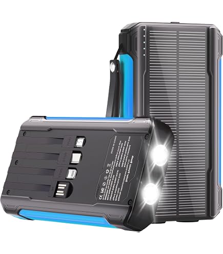 Amazon.com: Solar Power Bank 8000mah, Solar Charger Power Bank