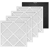 WEWEAL Activated Carbon/MERV-13 Filter Replacement Set, 16x16x1 inch High-Efficiency Replacement Filter for Commercial 550 Air Scrubber & Purifiers (Pack of 5)