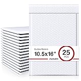 Fuxury White Bubble Mailers 10.5x16 Inch 25