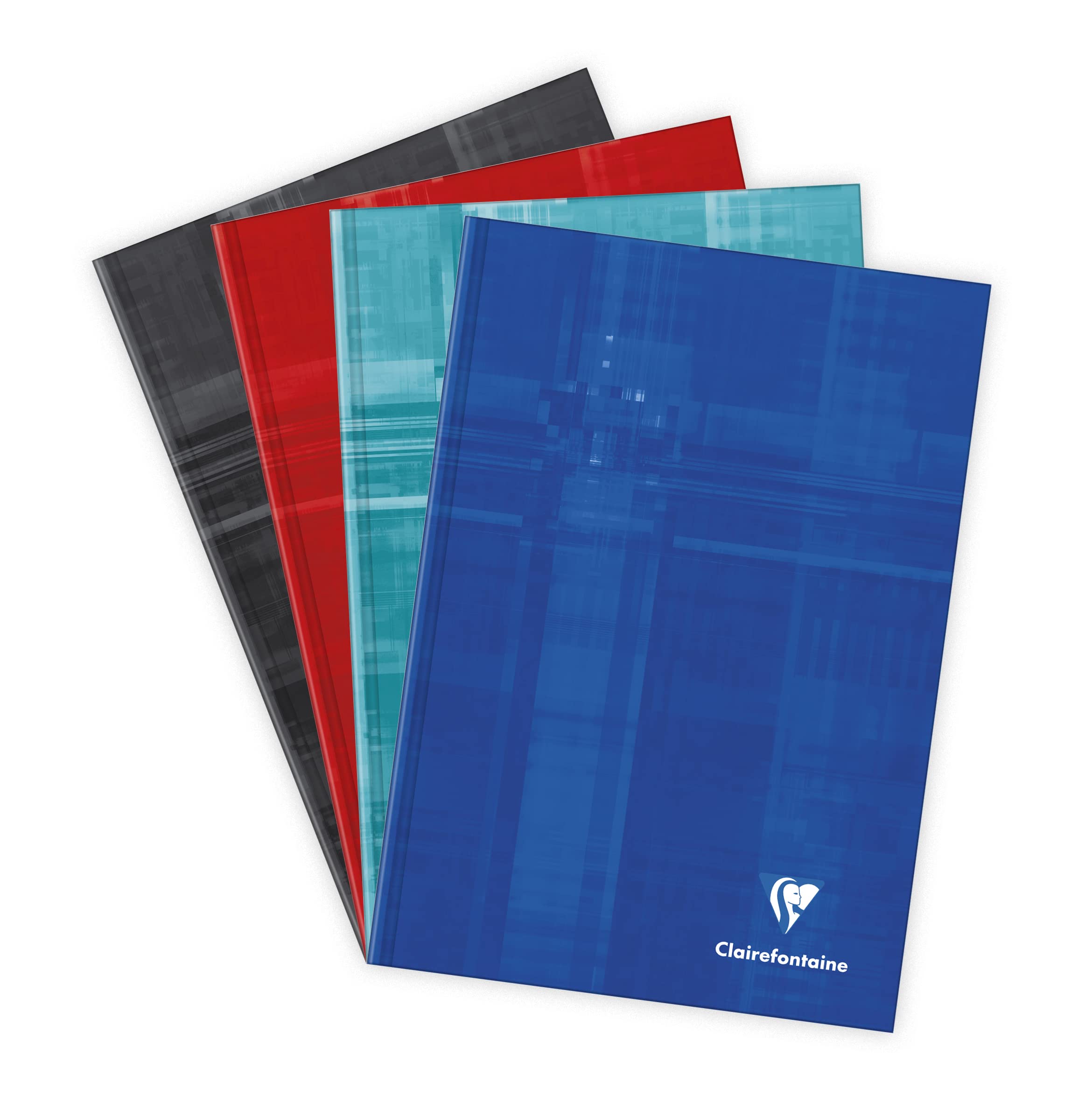 Clairefontaine 9510C - One Hardcover Rigid Notebook - Dimensions: A5 14.8x21 cm - 192 Plain White Pages - 90 g Paper - Laminated Card Cover - Random Colour