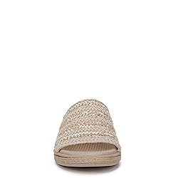 BZees Womens Breezy Slide Sandal White Raffia 7.5 M