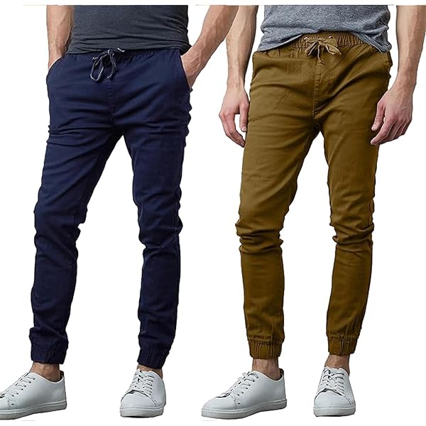 Amazon.com: Men's Cotton Twill Cargo Joggers, Multi Pocket