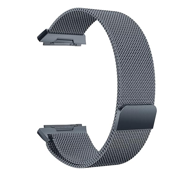 V-MORO Fitbit Ionic Band Milanese Loop Mesh Band Accessory Replacement Stainless Steel Bracelet Strap for Fitbit Ionic Smartwatch Women Men (Large, ...