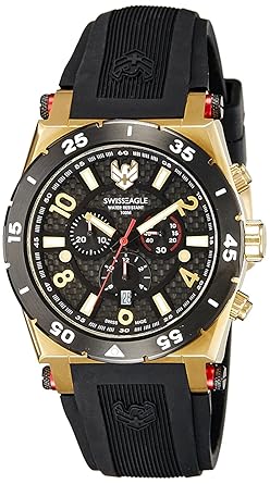 Swiss Eagle Analog Black Dial Mens Watch-SE-9076-04