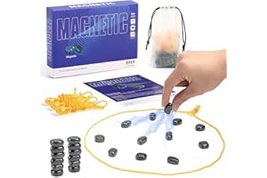 LHROZE Magnetic Chess Game,24 Stones, 3 String & Portable Storage Bag, Strategy Board Game for Family Night, Use for Kids Adults (Age 9+)