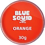 Blue Squid PRO Face Paint Orange 30g Professional Water-Based Single Cake