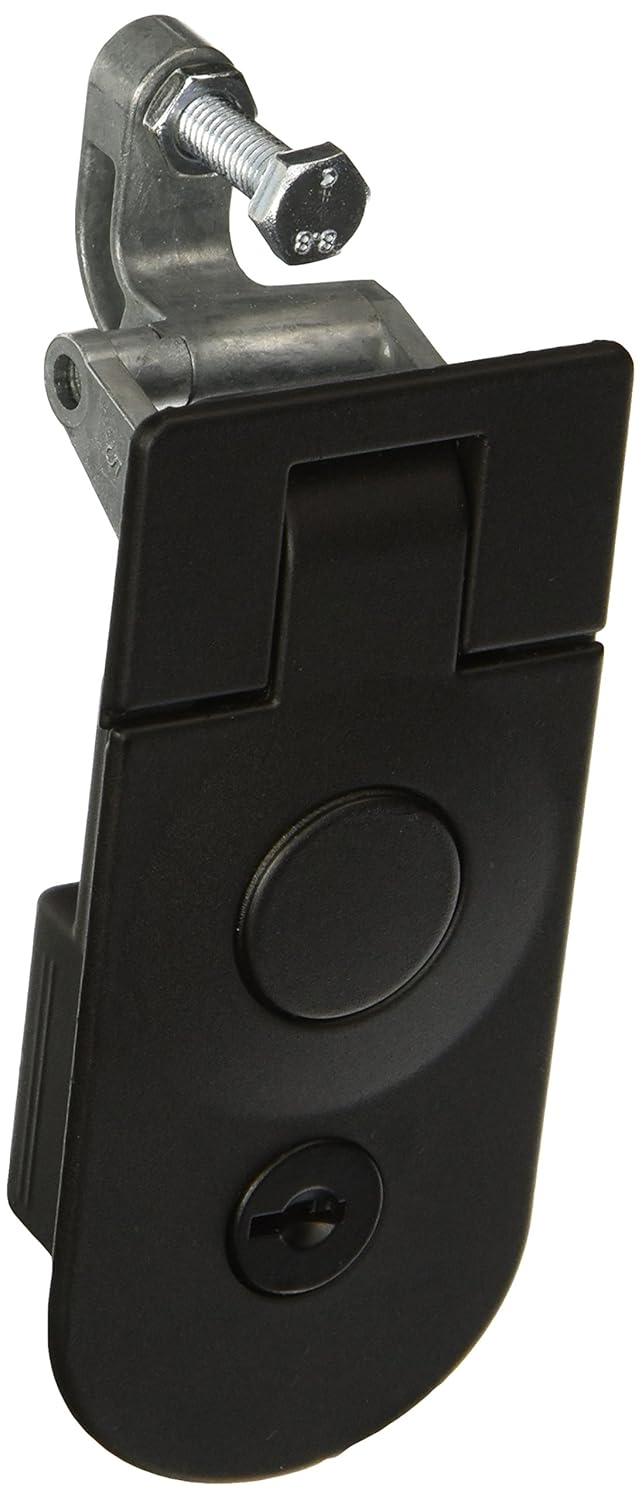 Pack of 2 Southco C51135 Black Powder Coated Zinc Alloy Sealed Lever