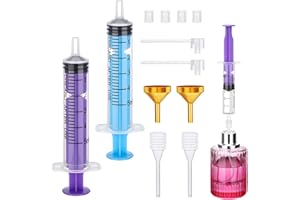 Segbeauty 5ml 10ml Perfume Refill Tool for Decanter, Travel Cologne Transfer Tool Kit Pump Funnel, Blue Purple, 5ml / 0.17oz