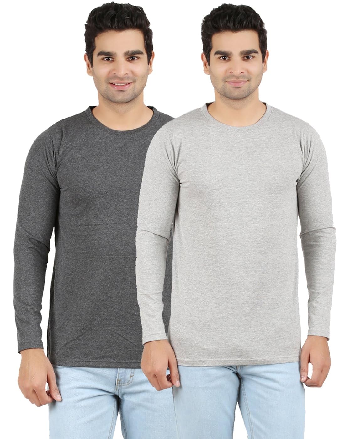 Ap'pulse Men's Long Sleeve T Shirt (Pack of 2)