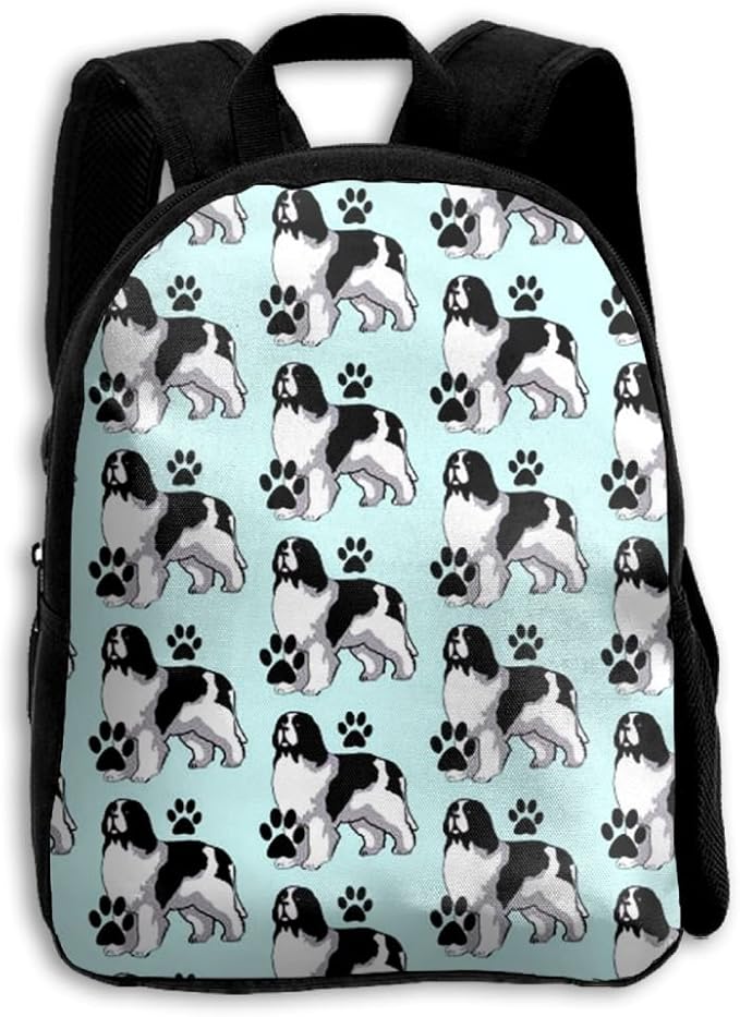 Landseer Newfoundland Dog Schoolbag Children Backpack Toddler Backpack