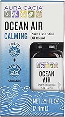 Aura Cacia Ocean Air Essential Oil Blend, Boxed 0.25 fl. oz. - Light Aroma, No Synthetic Fragrances