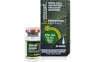 lemust Stem Cell Age Defense - Korean Skincare Anti-Aging Face Serum with Centella, Niacinamide, 5% Hyaluronic Acid, Brighten