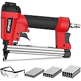 Populo Pneumatic Staple Gun, Air Staple Gun T50, 3000 Staples, Upholstery | Lightweight aluminum body, ergonomic grip; safety glasses included; woodworking, DIY, furniture; air compressor not included