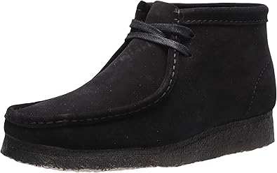 clarks wallabee black suede womens shoes
