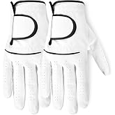 Amazon Basics All-Weather Golf Gloves for Men, Right Hand &amp; Left Hand Options, Medium, Medium-Large &amp; Large