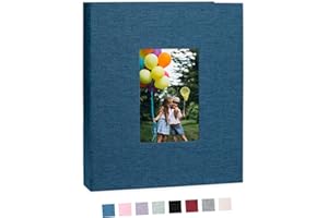 Cherrich Photo Album 8x10 Linen Picture Book 26-Page Album Holds 52 Photos Art Presentation Folder for Picture or Certificates Storage