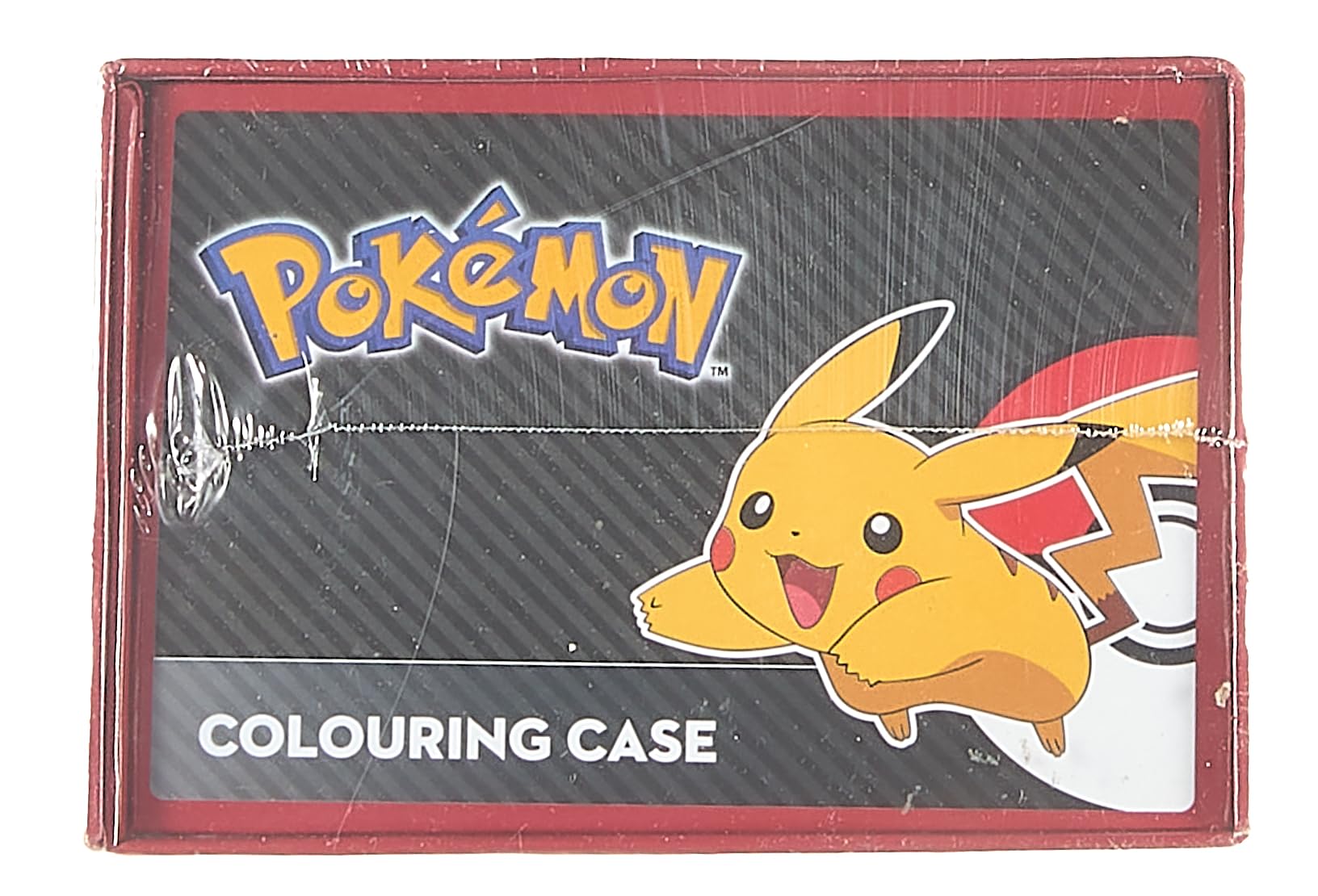 Pokemon Art Set for Boys Girls Drawing Painting Kit Markers Crayons Colored Pencils School Supplies Anime Gifts for Kids (Black/Red)