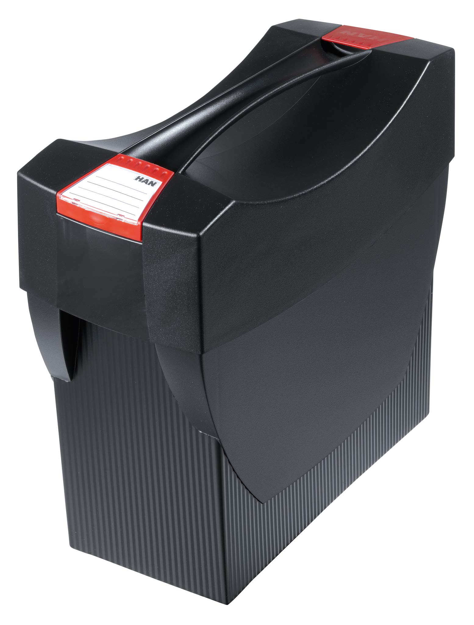 HAN 1901-13, Suspension file box SWING-PLUS with lid. The mobile office. Innovative design for 20 suspension files, integrated holder, black — image 1