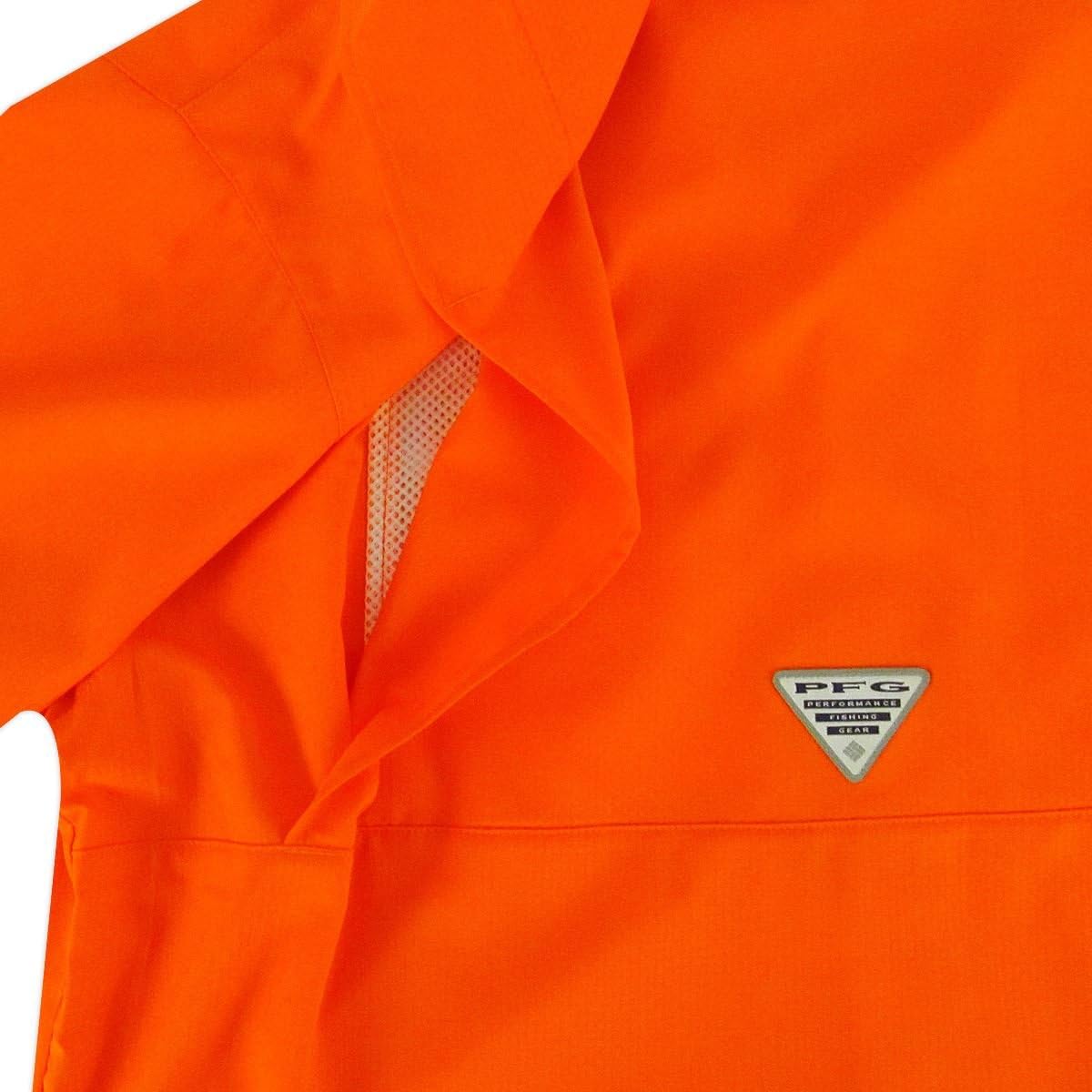 NCAA Clemson Tigers Men's Tamiami Short Sleeve Shirt, Large, CLE - Spark Orange : Clothing