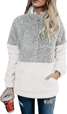 fluffy pullover women's