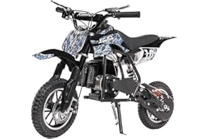 XtremepowerUS Gas Power Mini Pocket Dirt Bike Dirt Off Road Motorcycle Ride-on Kickstand Ride-On Dirt Bike (Pixel Dirt)