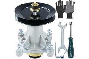 BOSFLAG Pre-Greased 587819701 Spindle Assembly with 153535, 173436 Pulley Replaces Husqvarna 532187292 532187281 532125907 532192870 532192872 587253301 587125401 Craftsman 187292 192870 187281 192872