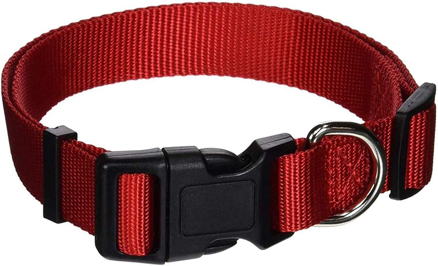 AEDILYS Adjustable Nylon Dog Collar Classic Solid Colors for Small Sized Dogs Neck, Multicolor: Sports & Outdoors