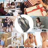 Hoinya Large Pencil Case Canvas 2 Compartments Grey view 7