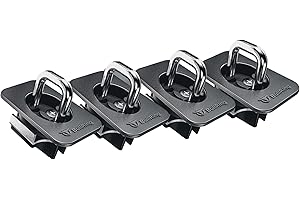 Bull Ring Retractable Truck Bed Tie Down Anchors for Ford F150 2015-25, Super Duty 2017-25, Raptor 2017-25 – Flush Fit, Easy Install, (4 Pack)