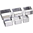 Ateco Plain Edge Square Cutters in Graduated Sizes, Stainless Steel, 6 Pc Set