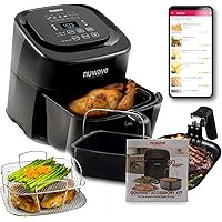 NuWave Brio 6-Quart Healthy Digital Air Fryer with One-Touch Digital Controls, Advanced Cooking Functions, Removable…