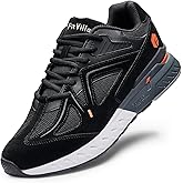 FitVille Extra Wide Walking Shoes for Men Wide Width Sneakers for Flat Feet Heel Pain Relief - Rebound Core